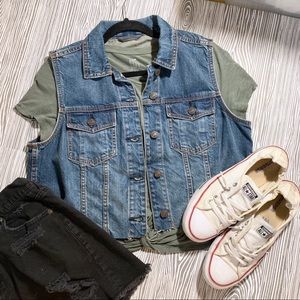 Abercrombie and Fitch Denim Vest